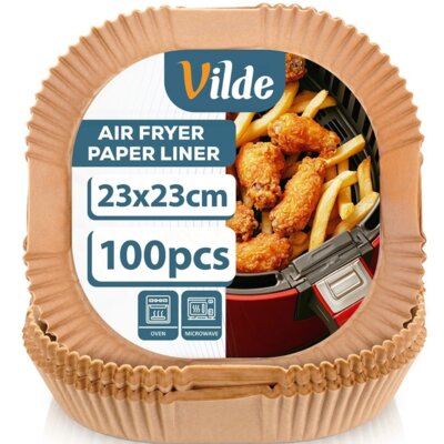 Foremki papierowe VILDE 279047 do Air Fryer 23 cm (100 sztuk)