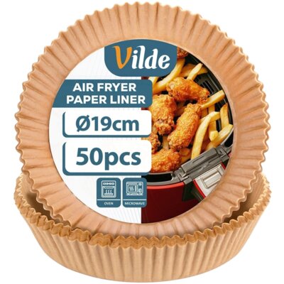 Foremki papierowe VILDE 279048 do Air Fryer 19 cm (50 sztuk)