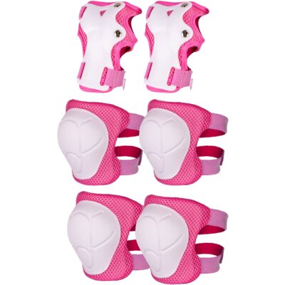 Ochraniacze SUN BABY Heart Bike J13.016.1.1 dla Dzieci (rozmiar M) Różowy
