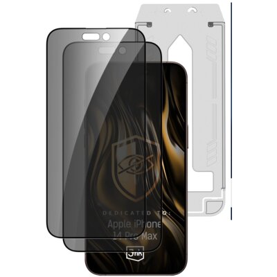 Szkło prywatyzujące 3MK Hardy Privzone 9H do Apple iPhone 14 Pro Max (2 szt.)