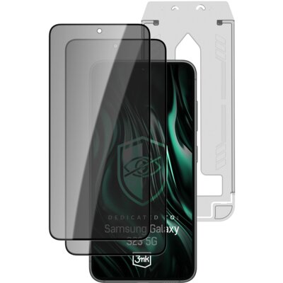 Szkło prywatyzujące 3MK Hardy Privzone 9H do Samsung Galaxy S23 5G (2 szt.)