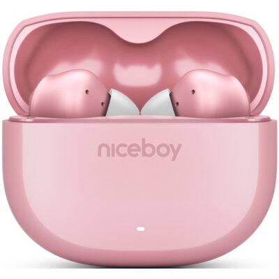 Słuchawki dokanałowe NICEBOY Pins 4 ANC Różowy