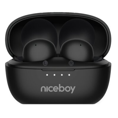Słuchawki dokanałowe NICEBOY Podsie 4 Pop Czarny