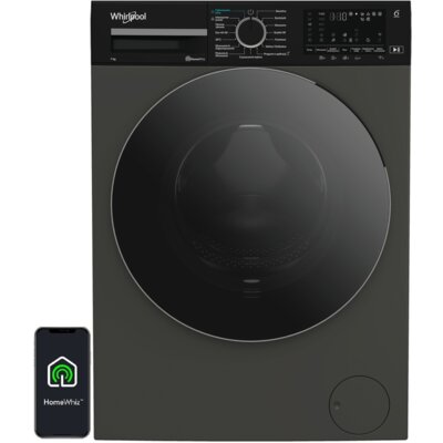 Pralka WHIRLPOOL WAM 764GKBC PL 7kg 1400 obr + Suszarka WHIRLPOOL MX WSD 83M GBS PL z pompą ciepła + Łącznik MELICONI Base Torre Slim