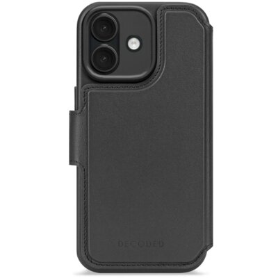 Etui DECODED Leather Wallet MagSafe do Apple iPhone 17 Czarny