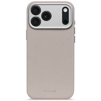 Etui DECODED Leather MagSafe do Apple iPhone 17 Pro Max Beżowy