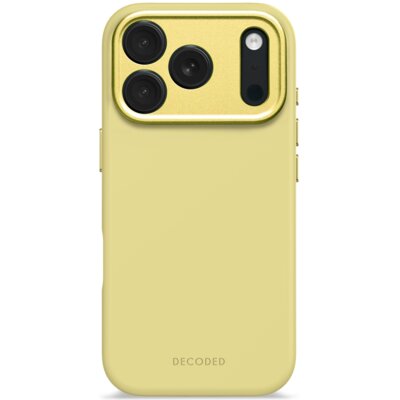 Etui DECODED Antimicrobial Silicone MagSafe do Apple iPhone 17 Pro Żółty