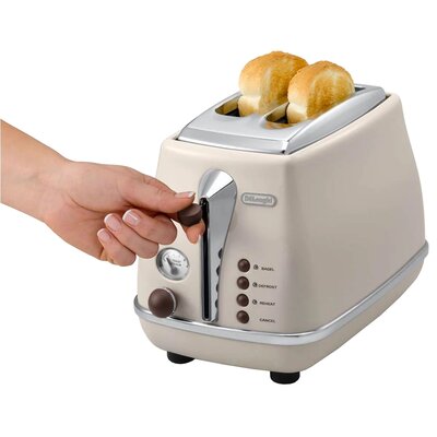 Toster DELONGHI Icona Vintage CTOV2103.BG Beżowy