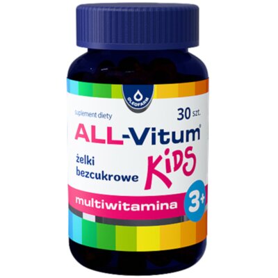 Kompleks witamin i minerałów Oleofarm All-Vitum Kids (30 żelek)