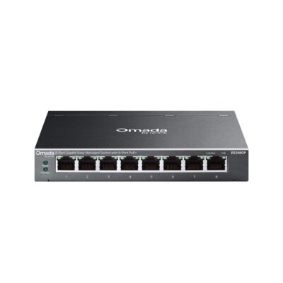 Switch TP-LINK ES208GP Gigabit Ethernet, 8 portów, Funkcja PoE, Zarządzalny