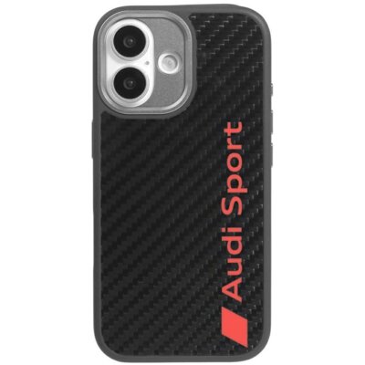 Etui AUDI R8 Carbon Fiber MagSafe do Apple iPhone 17 Czarny