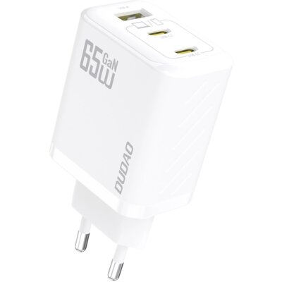 Ładowarka sieciowa DUDAO A29 65W GaN 2x USB-C / USB-A Biały