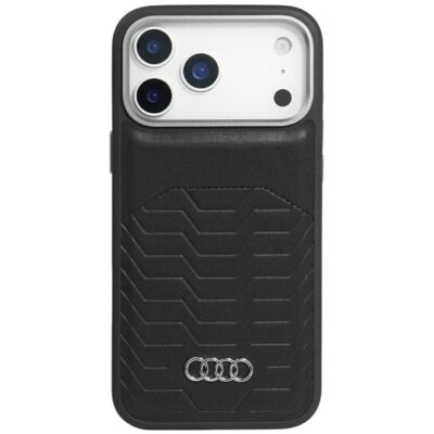 Etui AUDI GT Synthetic Leather MagSafe do Apple iPhone 17 Pro Max Czarny