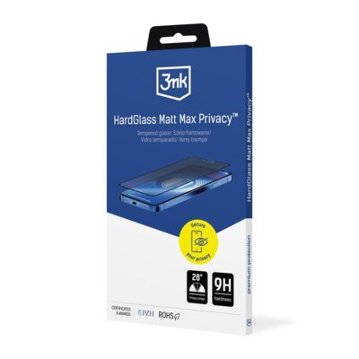 Szkło hartowane 3MK HardGlass Matt Max Privacy do Apple iPhone Air