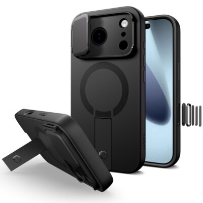 Etui TECH-PROTECT Kevlar Aura MagSafe do Apple iPhone 17 Pro Czarny