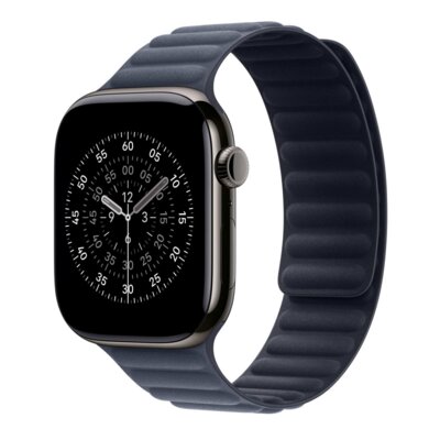 Pasek do Apple Watch do koperty 44/45/46/49mm M/L Magnetic Link Ciemnoniebieski