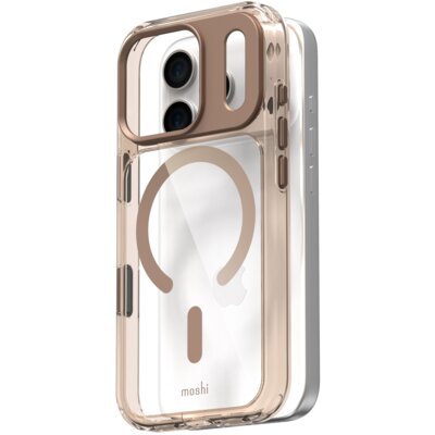 Etui MOSHI iGlaze MagSafe do Apple iPhone 17 Pro Przezroczysto brązowy