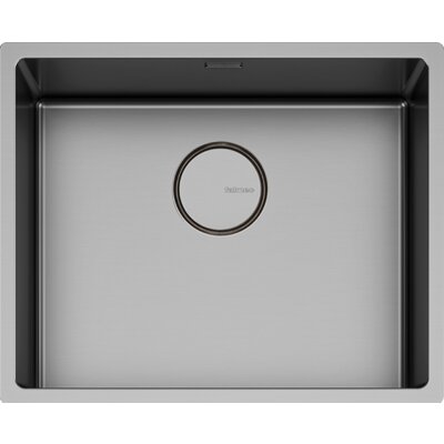 Zlewozmywak jednokomorowy FALMEC Como 50 Gunmetal Szary 44x54