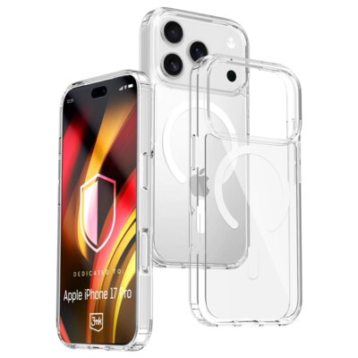 Etui 3MK Hardy LiqForce MagCase do Apple iPhone 17 Pro Przezroczysty