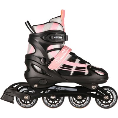 Łyżworolki NILS EXTREME NH18366A 2w1 (rozmiar 31-34) Różowo-czarny
