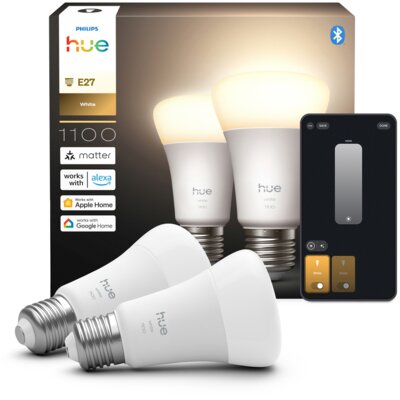 Inteligentna żarówka LED PHILIPS HUE 929003856102 9.5M E27 Bluetooth, Zigbee (2 szt.)