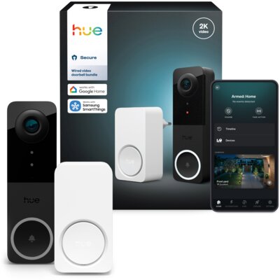 Wideodzwonek PHILIPS HUE 929003816503 Bezprzewodowy Wi-Fi Biało-czarny