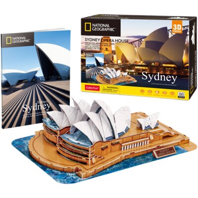 Puzzle 3D CUBIC FUN National Geographic Sydney DS1088H (86 elementów)