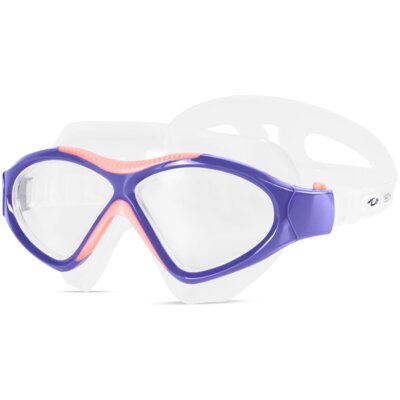 Okulary pływackie SPOKEY Ampio Granatowo-pomarańczowy filtr UV