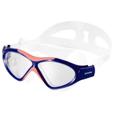 Okulary pływackie SPOKEY Ampio Granatowo-pomarańczowy filtr UV