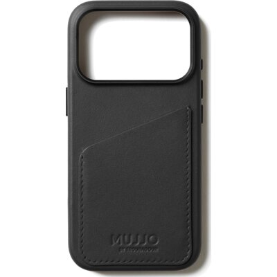 Etui MUJJO Full Leather Wallet MagSafe do Apple iPhone 17 Pro Czarny