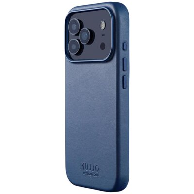 Etui MUJJO Leather MagSafe do Apple iPhone 17 Pro Granatowy