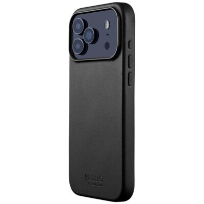 Etui MUJJO Leather MagSafe do Apple iPhone 17 Pro Max Czarny