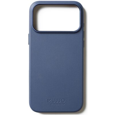 Etui MUJJO Full Leather MagSafe do Apple iPhone 17 Pro Max Niebieski