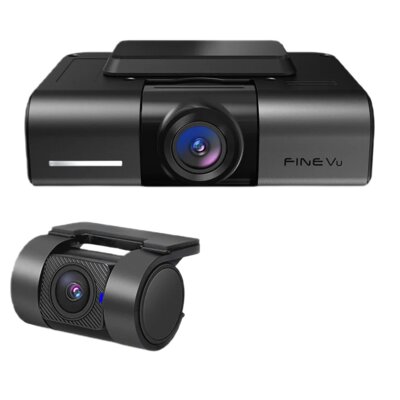 Wideorejestrator FINEVU GX400 QHD + Kamera tylna FHD + Karta pamięci FineVu 128GB