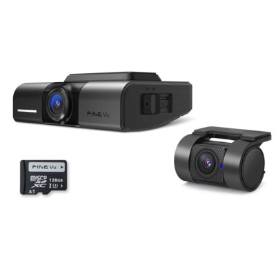 Wideorejestrator FINEVU GX1000 Cloud QHD, GPS, WiFi + Kamera tylna + Karta pamięci 128GB