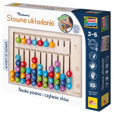 Zabawka edukacyjna LISCIANI Montessori Słowne układanki 304-PL110179