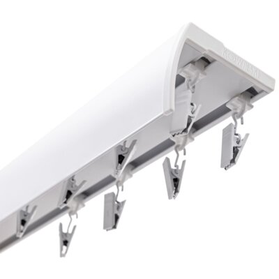 Szyna sufitowa DECASTYL podwójna z żabkami 400 cm Biały