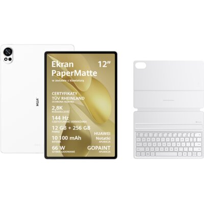 Tablet HUAWEI MatePad 12X 2025 12" 12/256 GB Wi-Fi Biały + Klawiatura