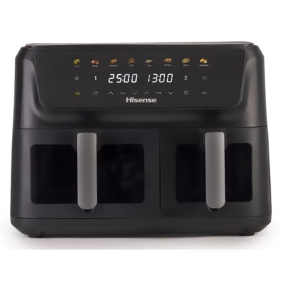 Air Fryer Frytkownica beztłuszczowa HISENSE HAF2700DCD 11l z podwójnym koszem 8 automatycznych programów