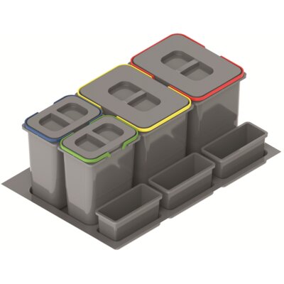 Sortowniki Practiko do szuflady blum 80cm POCZWÓRNY (2X20L + 2X9L)