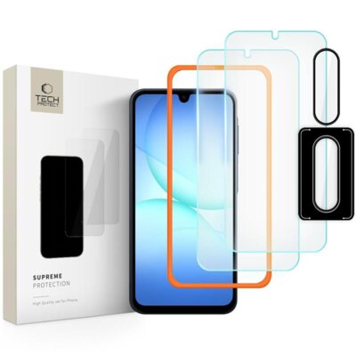 Szkło hartowane TECH-PROTECT Supereme Easy Set do Samsung Galaxy A17 4G/5G (3 szt.)