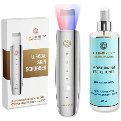 Urządzenie do peelingu kawitacyjnego LUMINEO M22 5w1 + Tonik nawilżający 400 ml