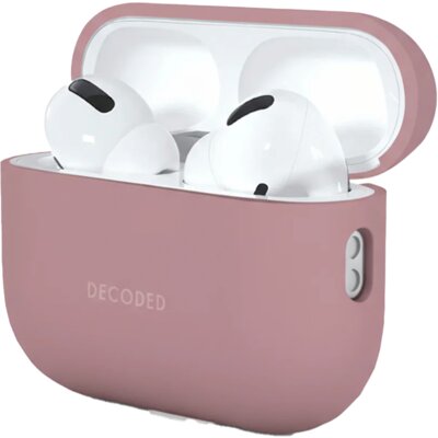 Etui na słuchawki DECODED Silicone Aircase do Apple Airpods Pro 3 Różowy