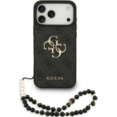 Etui GUESS 4G Strap Classic Logo do Apple iPhone 17 Pro Max Czarny