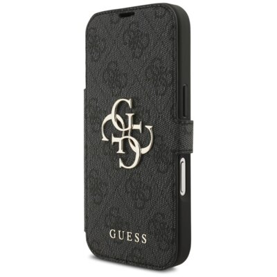 Etui GUESS Book 4G Metal Logo do Apple iPhone 17 Pro Czarny