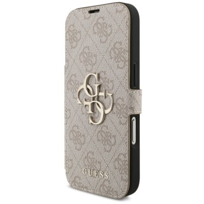 Etui GUESS Book 4G Metal Logo do Apple iPhone 17 Pro Różowy