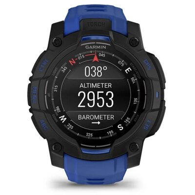 Smartwatch GARMIN Instinct 3 45mm Amoled Czarny + pasek niebiesko-czarny
