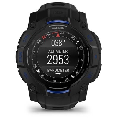 Smartwatch GARMIN Instinct 3 50mm Amoled Czarny + pasek czarno-niebieski