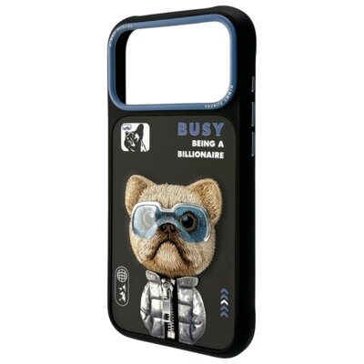 Etui NIMMY Cool&Cute 2.0 Dog do Apple iPhone 17 Pro Czarny