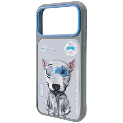 Etui NIMMY Cool&Cute 2.0 Dog do Apple iPhone 17 Pro Max Szary